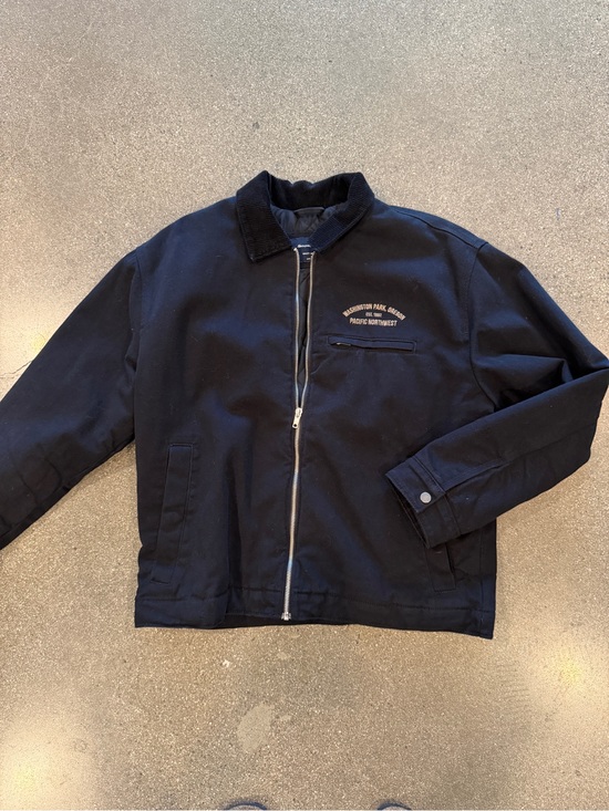 Abercrombie & Fitch Other - Abercrombie & Fitch Men's Black Zip-Up Bomber Jacket with Corduroy Collar